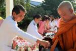 พิธีบำเพ็ญกุศลและทำบุญตักบาตรเนื่องในวันคล้ายวันสวรรคตพระบาท